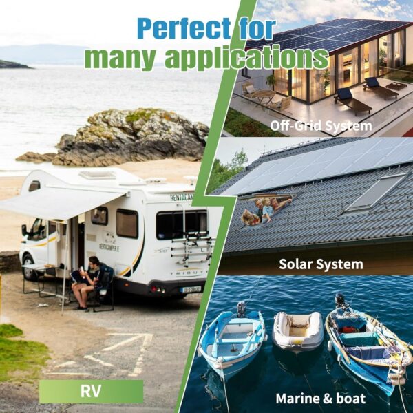 42150af1904741b8b215b314821c6b17 12V 100Ah LiFePO4 Battery, Rechargeabel Deep Cycle Lithium Batteries, 100A BMS with Low-Temp Protection, Perfect for RV, Solar, Boat, Marine, Trolling Motor