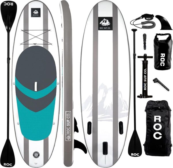 423119f21f0d4fd7862c83d75f303569 Roc Inflatable Stand Up Paddle Boards with Premium SUP Paddle Board Accessories, Wide Stable Design, Non-Slip Comfort Deck for Youth & Adults