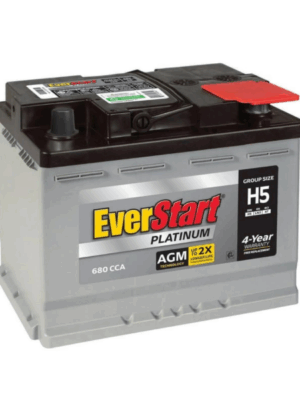 EverStart Platinum AGM Battery, Group Size H5 12 Volts 640 CCA 100 RC