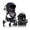 Pivot Modular Travel System with LiteMax Infant Car Seat with Anti-Rebound Bar (Desert Tan)