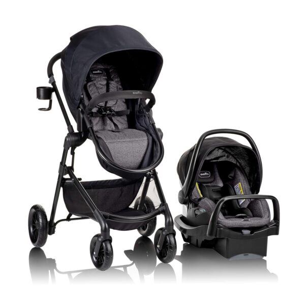 Pivot Modular Travel System with LiteMax Infant Car Seat with Anti-Rebound Bar (Desert Tan)