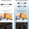 Laptop Screen Extender – 15.6′′ FHD 1080P Portable Monitor for Laptop, Detachable & Plug and Play Dual Laptop Monitor Extender for 13′′-17.3′′ Laptops, Compatible with Wins/Mac/Android/Chrome