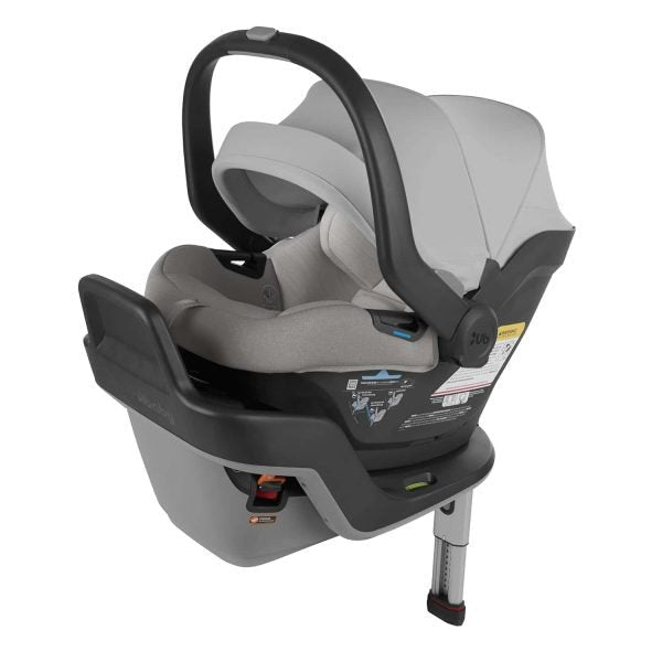 43084e8a124749cfb0bb3cd23106025e UPPAbaby Mesa Max Infant Car Seat/Base with Load Leg and Robust Infant Insert Included (White+Grey Chenille)