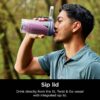 Ninja Blast Max, Portable Blender + Twist & Go, Personal Blender, Ninja Blender, Smoothie, Blend, Ice Crush, 3 Programs, Cordless, 22oz removable Vessel, Dishwasher Safe, Leakproof, Sea Glass, BC251MT