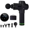 Deep Tissue Massage Gun – 30 Speed 6 Heads Super Quiet Brushless Motor LCD Touch Display Percussion Massager