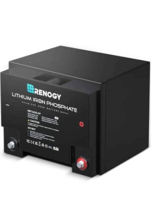 Renogy RBT2425LFP-US 24-Volt 25Ah LiFePO4 Deep Cycle Lithium Battery, Over 2000 Cycles, Backup Power Perfect for Off-Grid