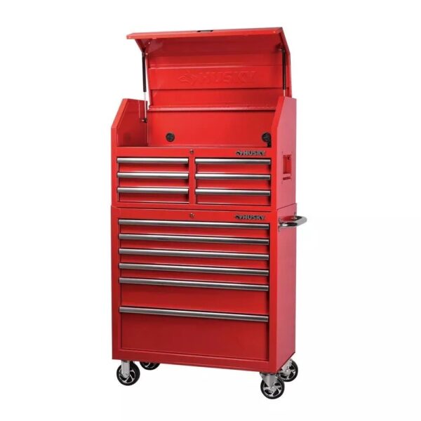 43ed5091ed494db8acd18bb37c0e60b6 36 in. 12-Drawer Tool Chest and Cabinet Combo
