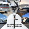 5000 lbs A-Frame Trailer Jack, 15′′ Lift, Adjustable 5-Level Drop Leg, 5K Jack for RV Trailer Boat