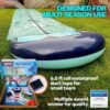 TEAM MAGNUS 31ft Slip n Slide with 500CL Inflatable Crash pad. Slip and Slide for Kids Ages 8-12 in Heavier, 0.22mm PVC with Adjustable sprinklers (372′′ L x 63′′ W x 10′′ H)