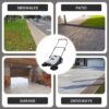Walk-Behind Outdoor Hand Push Floor Sweeper – 5.25 Gallon Capacity – 25.5′′ Sweeping Width – Sweeps up to 27,900 ft2 / Hour, Grey