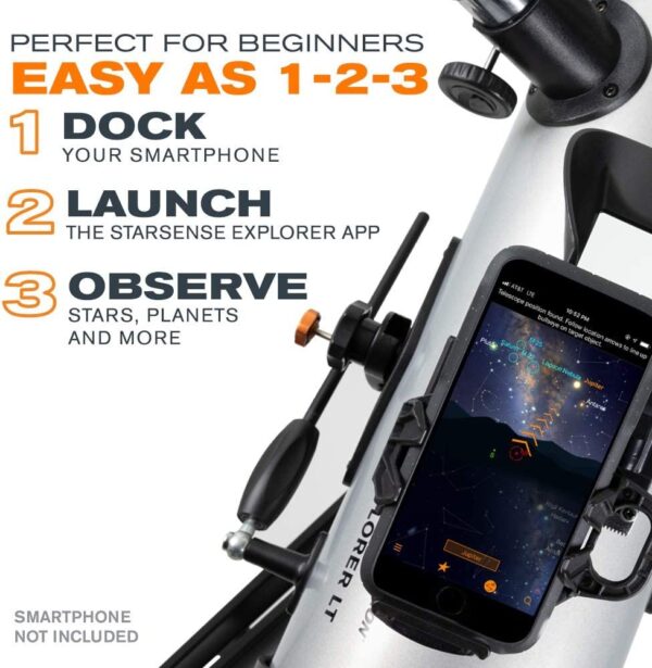 114AZ Smartphone App-Enabled Telescope – Works with StarSense App to