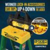 Werner 6 ft. Fiberglass Step Ladder (10 ft. Reach Height) with 225 lb. Load Capacity Type II Duty Rating