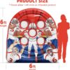 6Ft Football Target Toss Game – Inflatable Football Throwing Target Toy for Kids – Carnival Party Games
