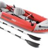 1-Person Inflatable Kayak with Paddles, Pump & Fishing Rod Holders