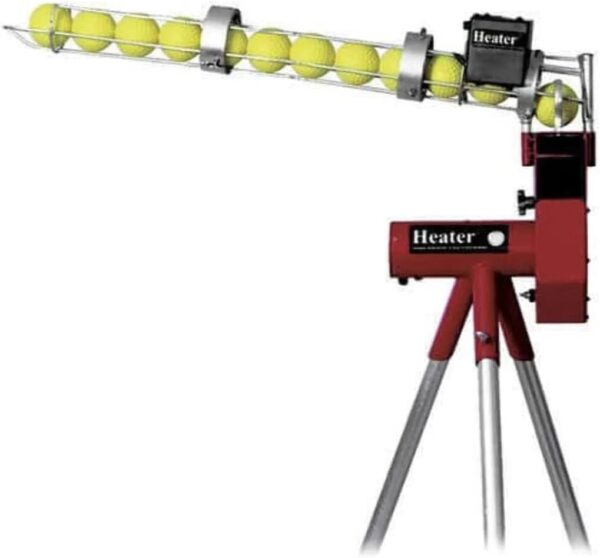 44dddbe9c88641a9819561b5590a2ff5 Sports Softball Pitching Machine with 9 Ball Automatic Feeder