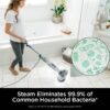 Steam Pickup 3-in-1 Steam Mop Picks Up Debris, Deep Scrubs, & Steam Sanitizes – All At Once, Lightweight Steam Cleaner for Home with Sealed Hard Floors like Hardwood, Tile & Laminate, SD201