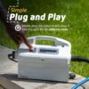 Dolphin Nautilus CC Plus Wi-Fi Automatic Robotic Pool Vacuum Cleaner, Always Cleaning, Never Charging, with Wall Climbing Scrubber Brush, Ideal for In-Ground Pools up to 50 FT in Length