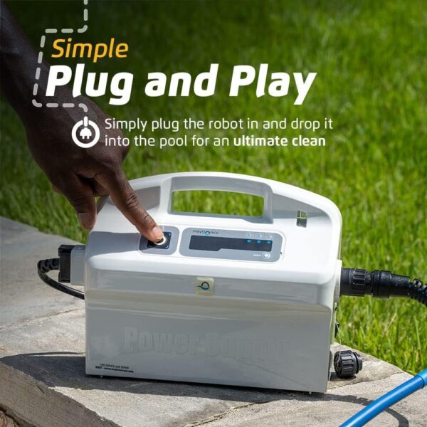 Dolphin Nautilus CC Plus Wi-Fi Automatic Robotic Pool Vacuum Cleaner, Always Cleaning, Never Charging, with Wall Climbing Scrubber Brush, Ideal for In-Ground Pools up to 50 FT in Length