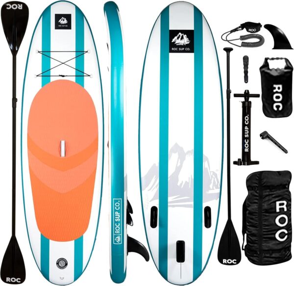 4515fc112b654631b6f769a7f65d2d0d Roc Inflatable Stand Up Paddle Boards with Premium SUP Paddle Board Accessories, Wide Stable Design, Non-Slip Comfort Deck for Youth & Adults