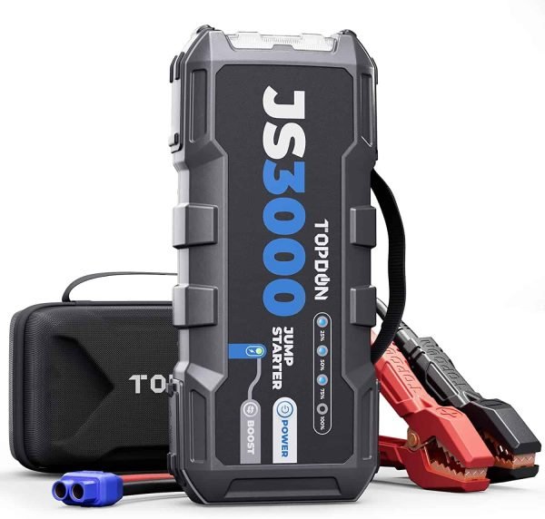 45389dc18d8b467d9001685de02a868c Car Battery Jump Starter TOPDON JS3000 12V 3000A Battery Booster for Up to 9L Gas/ 7L Diesel Engines