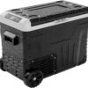 12 Volt Refrigerator, 53QT(50L) Electric Cooler, Portable Freezer 12V/24V DC 110-240V AC, 12V Fridge -4°F~68°F, 12V Cooler with Wheels & 2 Baskets for Travel, Truck, Boat, Camping