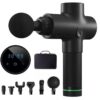 Deep Tissue Massage Gun – 30 Speed 6 Heads Super Quiet Brushless Motor LCD Touch Display Percussion Massager