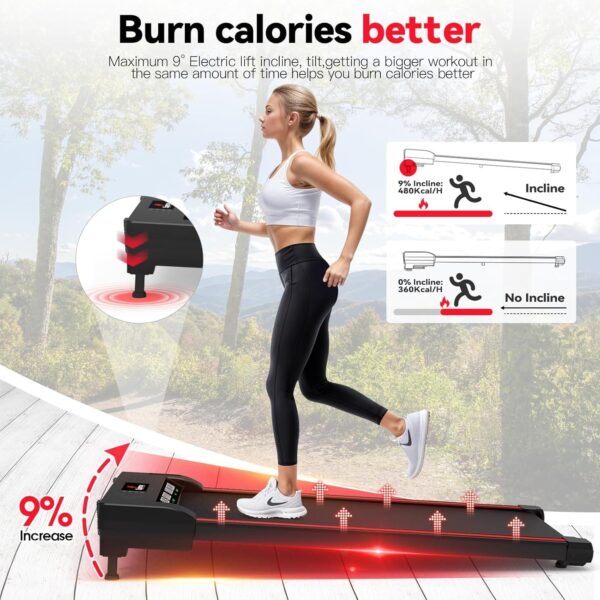 465dbc333ff941f19ea3deb45b31ce26 Walking Vibration Pad with APP, 3 in 1 Under Desk Treadmill, 2.5HP Low Noise Walking Treadmill Pad with Remote Control,Portable Treadmills for Home Office