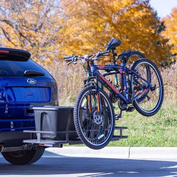 467cd73b9d9b4fc6b970bd7b7431c6ee Apex BCCB-1169-2 2-Bike Steel Basket Cargo Carrier with Rack