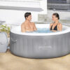 Inflatable Hot Tub Spa (71′′ x 26′′) | Portable Hot Tub with 2 Covers (1 Energy-Efficient Thermal Cover and 1 Standard Cover) | Fits Up to 2-4 Persons | Black