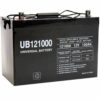 UPG UB121000 (Group 27) 12-Volt 100 Ah Z1 Terminal Sealed Lead Acid (SLA) AGM Rechargeable Battery