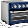 Air Fryer + Convection Toaster Oven, 8-1 Oven with Bake, Grill, Broil & Warm Options, Stainless Steel, TOA-70