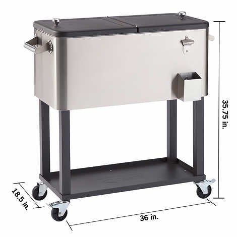 479108fdc36c488f8ebedb6d09cd8139 TRINITY Stainless Steel Cooler with Cover (100 Quart)