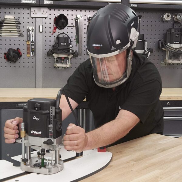 AIR/PRO Respirator and Face Shield Protection, Black, 230V