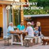 6ft Plastic Folding Bench with Carrying Handle & Lock, Portable Outdoor Bench in Garden Picnic Camping Dining Party Seat, Waterproof Bench for Soccer Activities, Firm and Durable(2 Pack A)