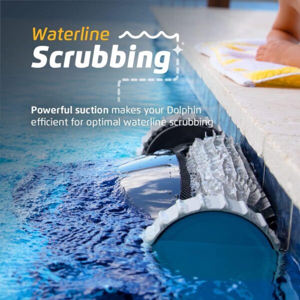 47c55f921a394b3b844b2492b61a55a7 Robotic Pool Vacuum Cleaner All Pools up to 33 FT – Wall Climbing Scrubber Brush