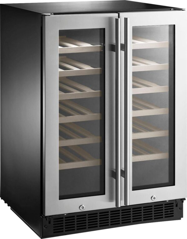 484edf48b81e42d0ad6b06cadc740c02 42-Bottle or 128-Can Dual Zone Wine and Beverage Cooler with Glass Do