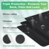 90×52 Inch Under Grill Mat for Outdoor Grill, Fireproof & Waterproof