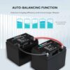 Renogy RBT2425LFP-US 24-Volt 25Ah LiFePO4 Deep Cycle Lithium Battery, Over 2000 Cycles, Backup Power Perfect for Off-Grid