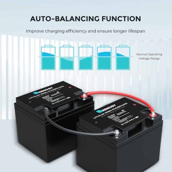 Renogy RBT2425LFP-US 24-Volt 25Ah LiFePO4 Deep Cycle Lithium Battery, Over 2000 Cycles, Backup Power Perfect for Off-Grid