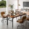 TEMI Small Computer Desk Folding Table – 35.8′′ Foldable Office Desk, No Assembly, Perfect for Small Spaces in Bedroom, Dorm, or Apartment, Portable Mini Desk or Study Table with Compact Design, Brown