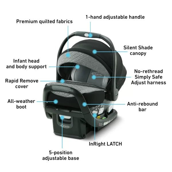 Graco SnugRide SnugFit 35 Elite Infant Car Seat- Nico