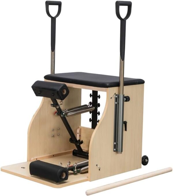 49b57f404cf746cca8dd58eef2884e99 Pilates Chair, Split-Pedal Stability Combo Chair with Handles,Pilates Reformer Machine,Pilates Equipment for Home Or Studio Use