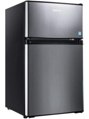 Mini Fridge with Freezer, 3.1 Cu.Ft Small Refrigerator, Compact Refrigerator with LED Light