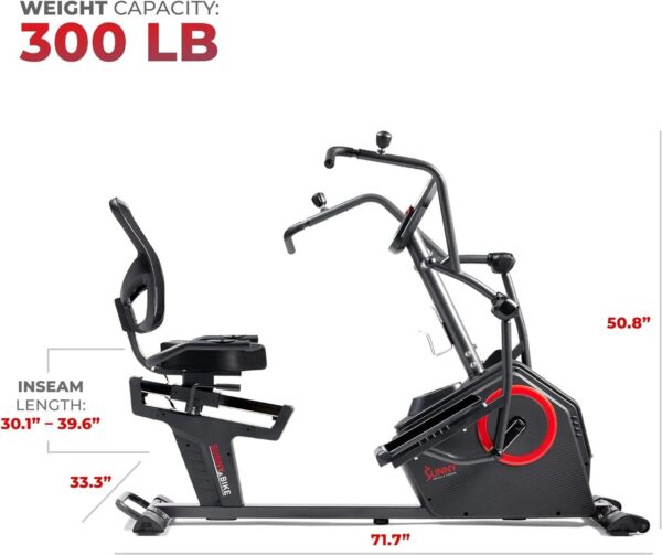 4a1cecf2f70f40229a5c2d2b52daba56 Health & Fitness Smart Recumbent Elliptical Bike with Bluetooth, 16 Resistance Levels, and App – SF-RBE4886SMART