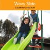 Outdoor Playground Slide, Big Backyard Freestanding Plastic Slide, 10 ft Outdoor Swing Set Slide for Kids Ages 4-8
