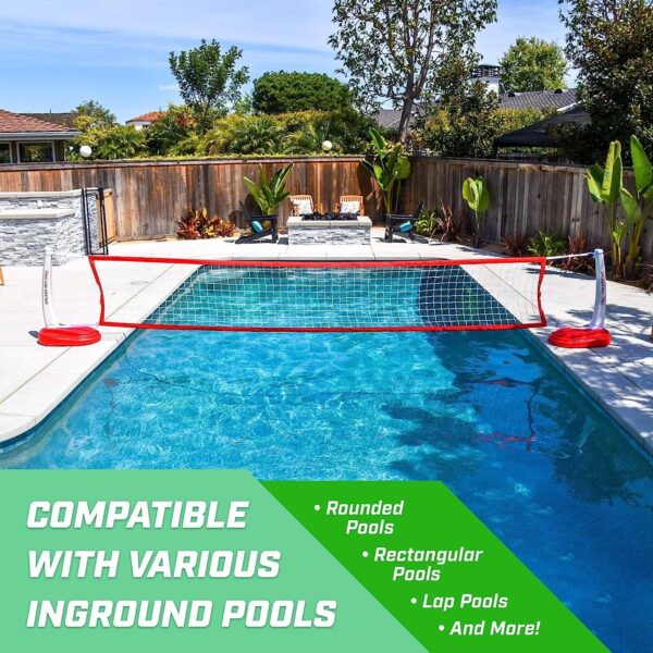 Volleyball Net Includes 2 Water Volleyballs and Pump