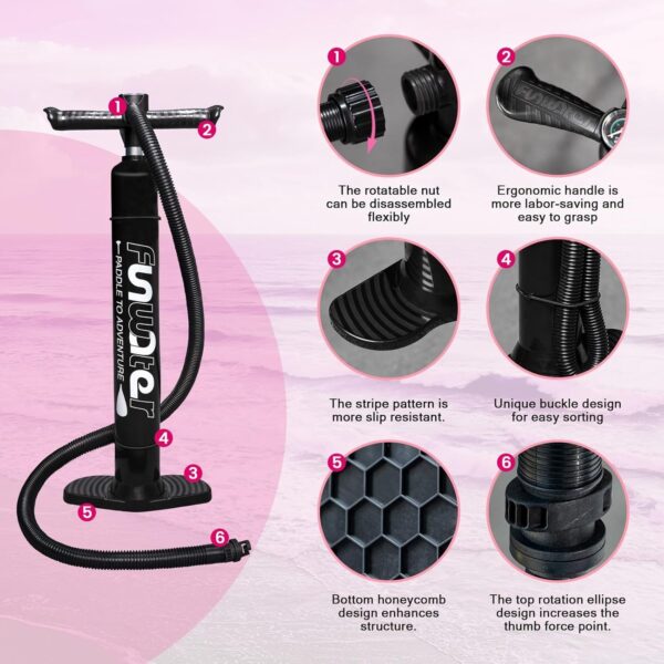 4aad692f7a5b42a08f66462522d78b74 FunWater Inflatable Ultra-Light Stand Up Paddle Board for All Skill Levels with Premium SUP Paddleboard Accessories,Non-Slip Comfort Deck for Youth & Adults