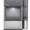 Countertop Nugget Ice Maker | Ice Machine with WiFi Connectivity | Smart Home Kitchen Essentials | Black Stainless