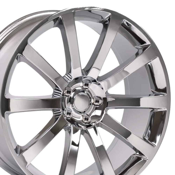 4ad4ac3bbe0649bdbdc4e49ea0a3476b 20 9 Wheel Fits Dodge, Chrysler 300 SRT Style Chrome Rim, Hollander 2253 SET