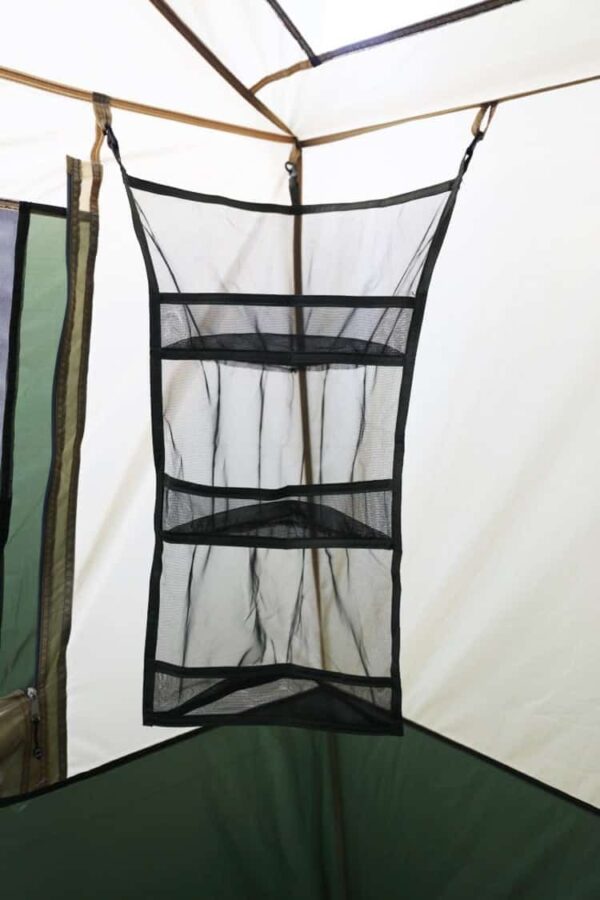 4adb2ba8e18a4b3cb90921cabc7f4052 Hazel Creek 12 Person Cabin Tent, 3 Rooms, Green
